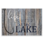 Life Better Lake Quote Fish Lakehouse Cabin Nautical Phrase by Kim Allen - Graphic Art Print - Image 8