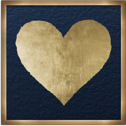 ” Fashion And Glam Ever After Blue And Gold Hearts “ - Chic Decora