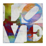 Love Painted Textured Rainbow Typography' Graphic Art Print - Image 8
