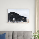 " Black Barn I " by Ethan Harper Painting Print - Image 3