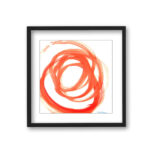 " Orange Swirl II " by Leslie Owens - Image 3
