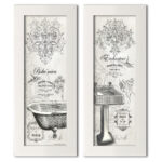 " Vintage French Claw-foot Bathtub And Sink Panel " by Gwendolyn Babbitt 2 - Pieces - Image 6