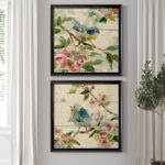 " Birds And Blossoms I " 2 - Pieces Painting Print - Image 7