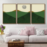Abstract Landscape " Minimalist Landscape With A Ballet Dancer " 3 - Pieces - Image 6
