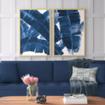 " Blue Banana Leaves Diptych " by Marmont Hill 2 - Pieces - Image 8