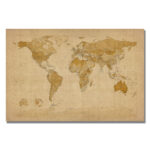 " Antique World Map " by Michael Tompsett - Image 6