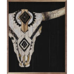 Tribal Longhorn Skull Black - Image 6