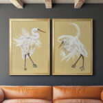 " Heron Plumage V " 2 - Pieces Painting Print - Image 8