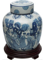 Handmade Ceramic / Porcelain Ginger Jar - Image 3