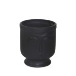 Modern Sleek Ceramic Face Vase - Watertight Elegance with Stand for Home or Office Decor - Image 8