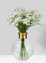 Leyla Ball Rim Elegant Flower Table Vase - Image 3