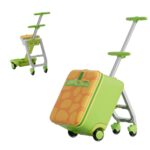 Jovikids JoyRide 3-in-1 Children's Ride-on Suitcase - Green
